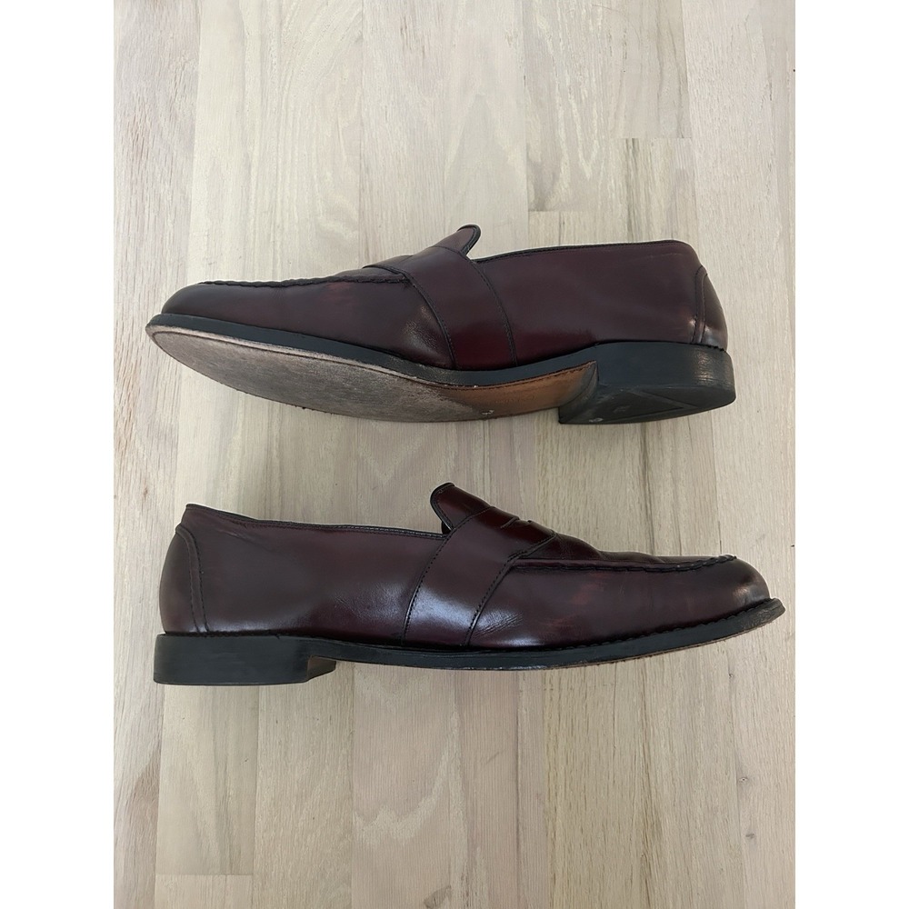 ALLEN EDMONDS Randolph Burgundy Loafer Shoes Size 13B Narrow - Picture 4 of 9